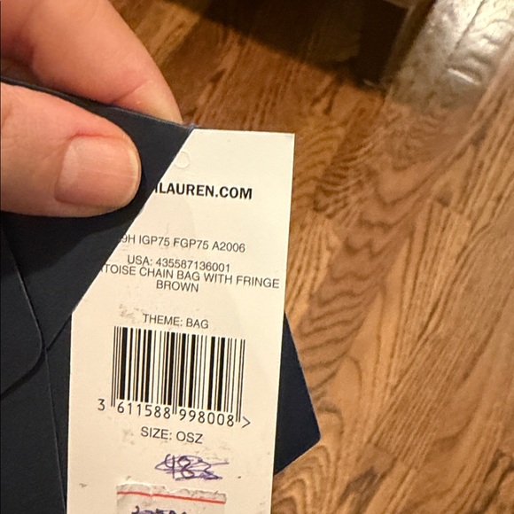 Polo by Ralph Lauren Brown Suede Fringe Hobo Bag - Picture 3 of 3